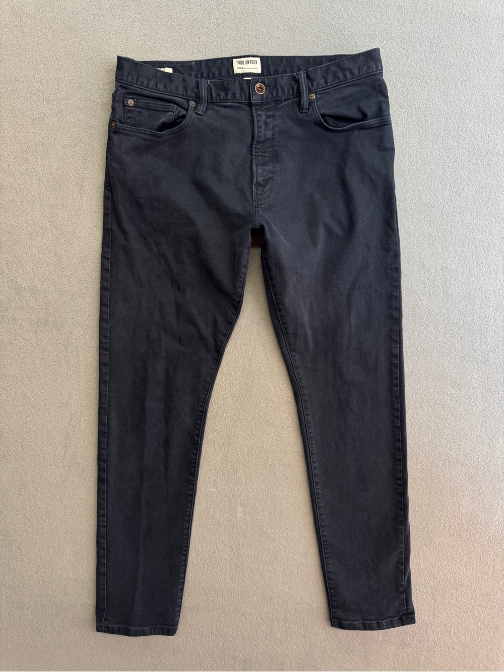 Todd Snyder Chino Pants 32x32 Men's Slim Fit Navy Blue 5 Pocket Cotton Preppy